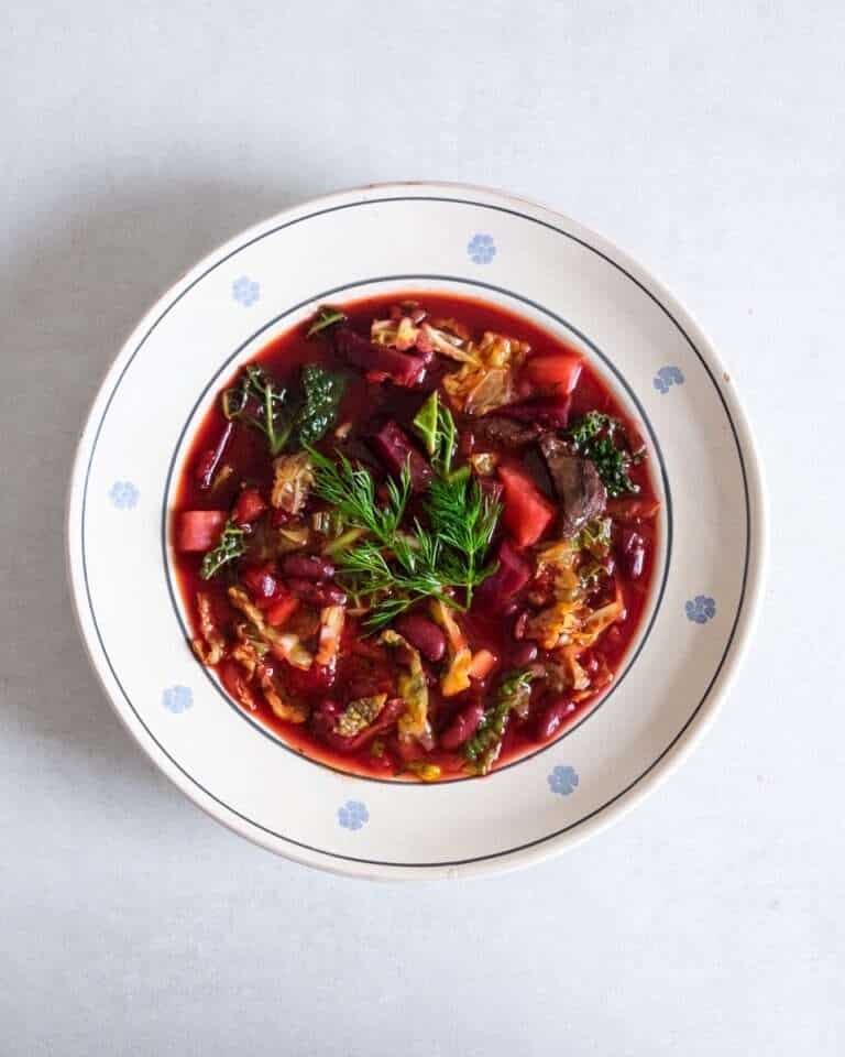 Borscht (Ukrainian Beet Soup)