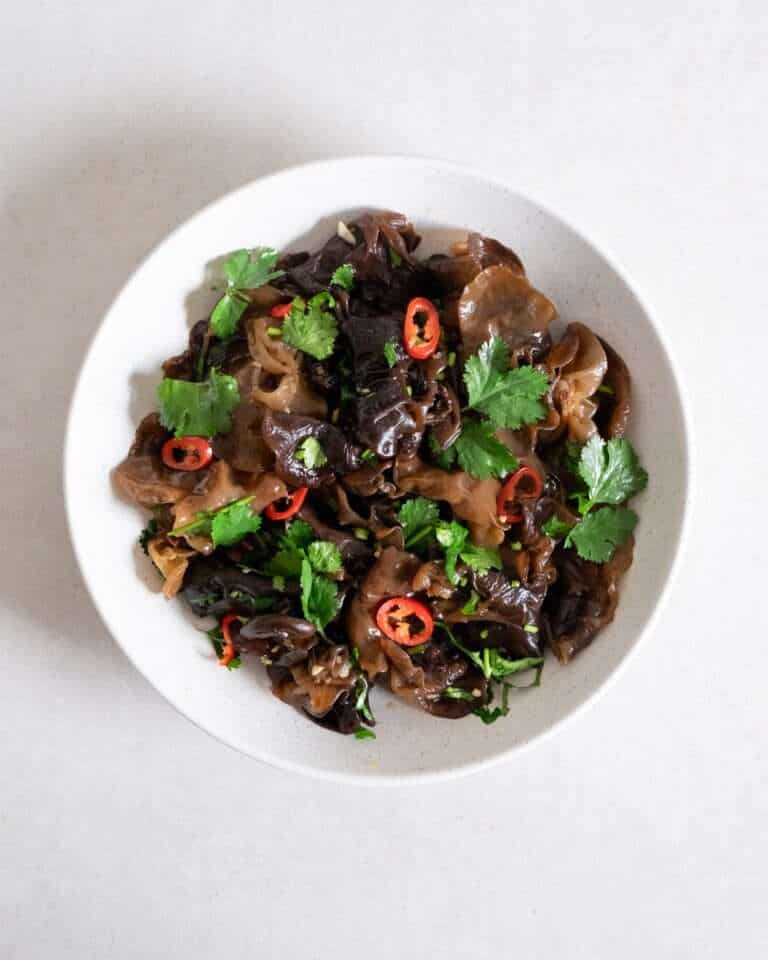 Black Fungus (Chinese Cloud Ear Mushroom Salad)