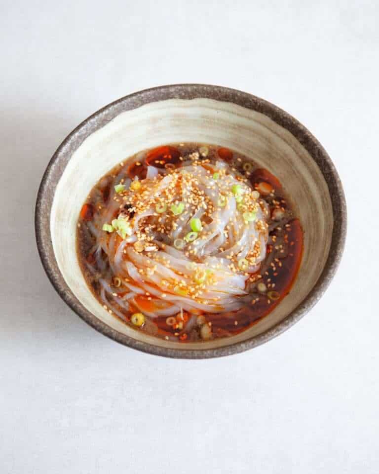 Chinese Mung Bean Jelly Noodles (Liang Fen 凉粉)