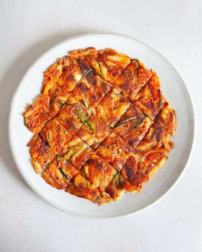 Gochujang Yachaejeon (Gochujang-Flavored Vegetable Pancakes)