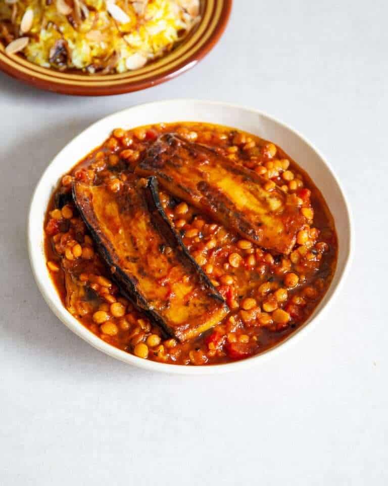 Khoresh Bademjan (Persian Aubergine Stew)