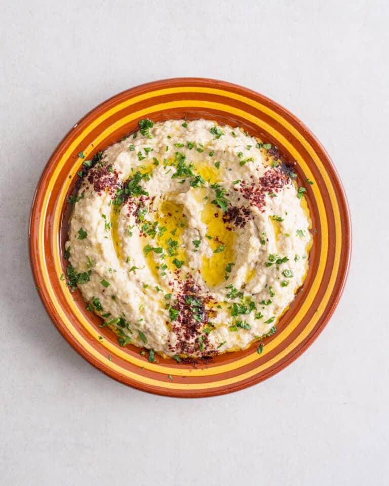 Mutabal (Middle Eastern Smoky Eggplant & Tahini Dip)