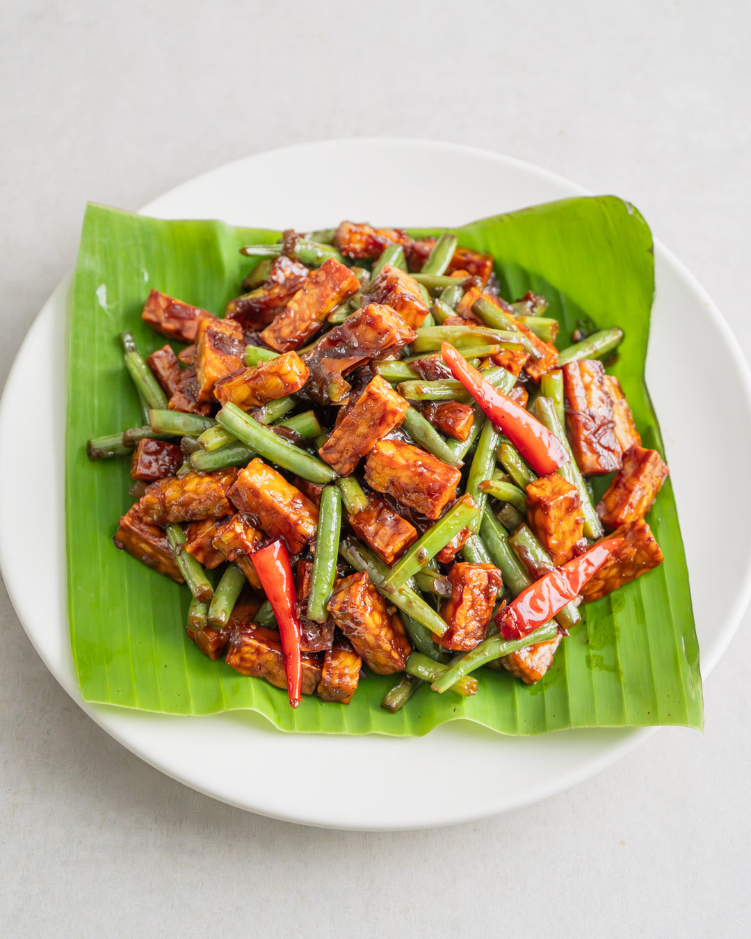 Bean Tempe Orek (Indonesian Stir-Fried Tempeh with Beans)