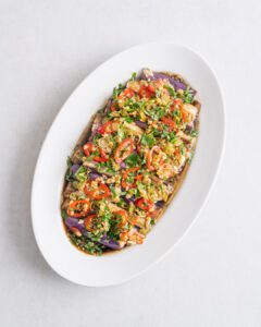 Liang Ban Qie Zi (Chinese Steamed Eggplant Salad)